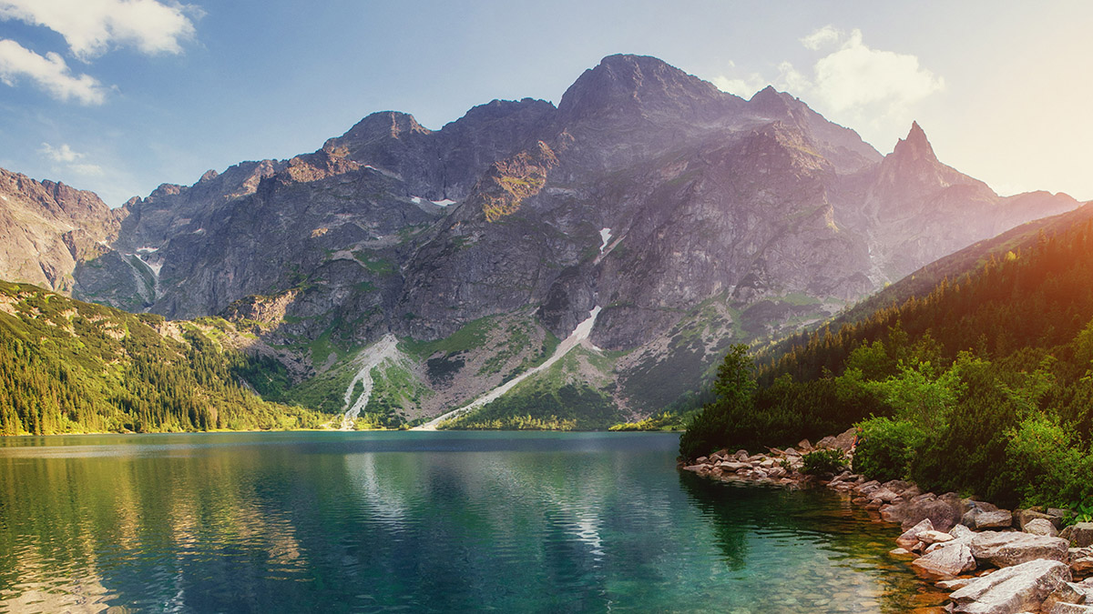 Lake high in the Tatras Sea Eye Poland